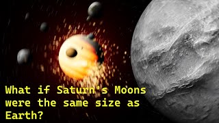 What if Saturns Moon were the same size as Earth  Universe Sandbox [upl. by Christianson612]