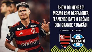 FLA DÃ SHOW COM DOIS GOLS DE LUIZ ARAÃšJO VENCE O GRÃŠMIO E ASSUME LIDERANÃ‡A MESMO COM OS DESFALQUES [upl. by Hurst]