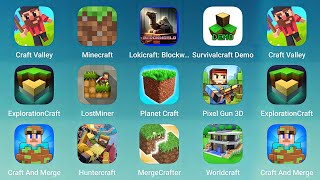 Craft Valley Minecraft Lokicraft Survival Craft Exploration Craft Lost Miner Planet Craft [upl. by Suki998]