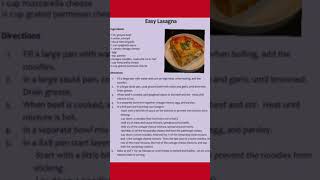 How to make homemade lasagna [upl. by Alyworth460]