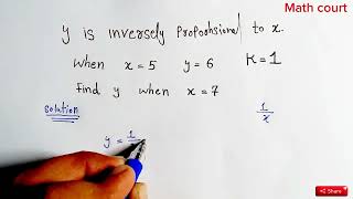 Directly proportional and Inversely proportional relationship Basic math tips [upl. by Nileve]