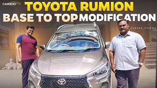 TOYOTA RUMION BASE MODEL TO TOP MODIFIED AT CARZOO  HYDERABAD [upl. by Rovert940]