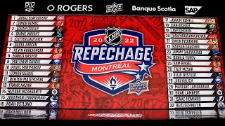 Round 1 of the 2022 NHL Draft [upl. by Rekcut274]