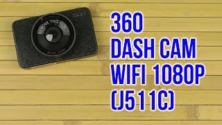 Распаковка 360 Dash Cam WiFi 1080p 3 Grey J511C [upl. by Tuesday336]