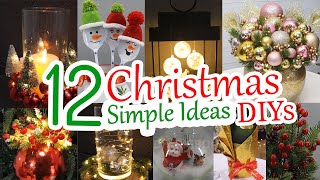 12 Easy DIY Christmas Decoration Ideas You Can Make at Home  2024 [upl. by Ciro938]