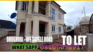 HOUSE TO RENT AT OHOGHOBI OFF SAPELE ROAD BENIN CITY EDO STATE NIGERIA [upl. by Rheims]