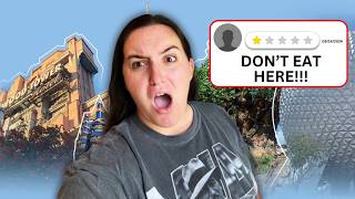 I Ate at the Worst Rated Restaurants at Disney World Hollywood Studios [upl. by Nissa554]