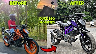 KTM Duke 390 BS4 Modified Version l Before And After Modified Duke 390 l SHAIKH39T [upl. by Marci]