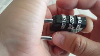 How to reset your new combination padlock [upl. by Ydnyc]