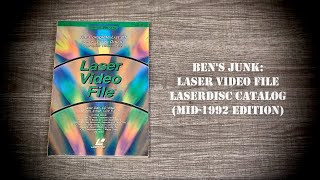 Oddity Archive Episode 2781 – Ben’s Junk Laser Video File Laserdisc Catalog Mid1992 [upl. by Lerraf112]