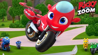 Best Stunts ⚡ Motorcycle Day  Ricky Zoom  Cartoons for Kids  Ultimate Rescue Motorbikes for Kids [upl. by Adnamahs]