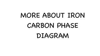 Iron Carbon Diagram  Part 2 [upl. by Cath]