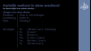 06102024  Avonddienst  Prop A van kralingen  Psalm 51 [upl. by Adamok]