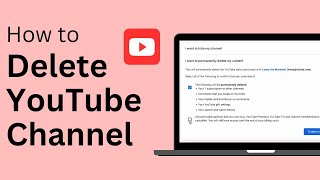 How To Delete YouTube Channel [upl. by Maxwell]