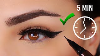 ✨MEGAEYELINER PARA PÁRPADOS CAÍDOSENCAPOTADOS 😱 EN 5 MIN 🔥 [upl. by Clemen]