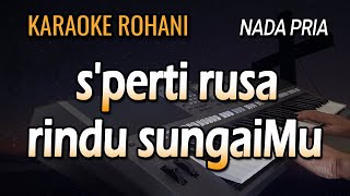 SPERTI RUSA RINDU SUNGAIMU  KARAOKE NADA PRIA [upl. by Osmond]