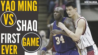 Yao Ming vs Shaq  FIRST Game Ever  After Shaq’s Racist Comments On Ming  BasketballDream [upl. by Aztinay]