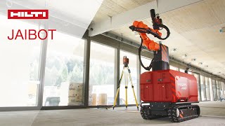 HOW TO operate the Hilti Jaibot  construction robot for overhead drilling applications [upl. by Eyt]