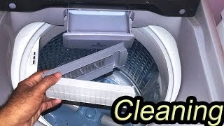 How To Clean Top Load Washing Machine  Top Load Washing Machine Tub Cleaning  Samsung Washer clean [upl. by Asaret]