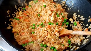 HOW TO MAKE A DELICIOUS CHINESE FRIED RICE RECIPE [upl. by Ahsiema]