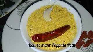 Multi Purpose Spicy Pappula Podi  Putnala Podi  Roasted Channa Dal Powder Preparation in Telugu [upl. by Arol]