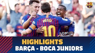 HIGHLIGHTS FC Barcelona – Boca Juniors 30 Gamper Trophy [upl. by Clarke]