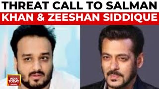 Threat Call To Salman Khan And Zeeshan Siddique Accused Detained  India Today [upl. by Ollayos]