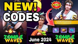 💥New Upd💥ZOMBI WAVES CODES 2024 ZOMBIE WAVES GIFT CODES zombie waves redeem codes [upl. by Koppel595]