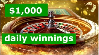 Best Roulette Strategy How to Win 30000 in month in 2024 [upl. by Htebazile467]