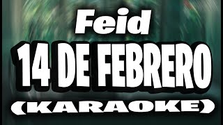 Feid  14 De Febrero KARAOKE [upl. by Nellac]