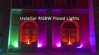 Ustellar 25W Remotecontrolled RGBW Floodlights [upl. by Rexer]