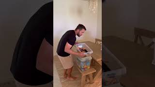 DOES ANYONE ELSE WASH THEIR LEGOS 😅 vlogging vlog cleaning clean dad parents viral trending [upl. by Fritzsche]