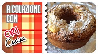 CIAMBELLONE ALLO YOGURT MORBIDISSIMO SENZA BURRO CON GOCCE DI CIOCCOLATO  CRICUCINA [upl. by Rothmuller]