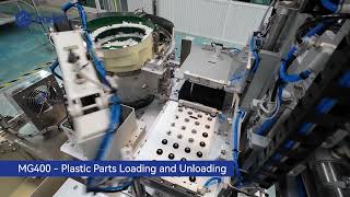 MG400 Robots Loading and Unloading in Plastic Manufacturing [upl. by Collen]