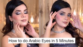 Simple amp Easy Arabic Eye Makeup  Step by Step Tutorial  PRABHLEEN KAUR ARTISTRY ❤️ [upl. by Nyladam798]