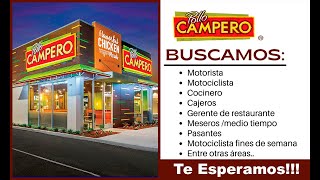 Ofertas de Trabajo  POLLO CAMPERO empleos 2024 2025 [upl. by Airb]