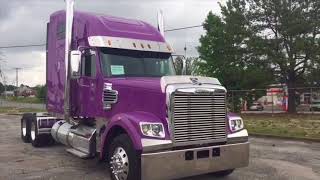 2015 Long Tall and Purple 2015 Freightliner Coronado [upl. by Aselehc]