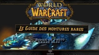 Le Guide des montures rares de World of Warcraft RÊNES DE PROTODRAKE BLEU [upl. by Pritchard]