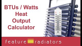 Heat output calculator for radiators [upl. by Ahsait]