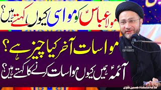 Mola Abbas Ko Mawasi Kyun Kaha Jata Hai  Mawasat Kia Hai  Allama Shahenshah Hussain Naqvi [upl. by Asikal941]