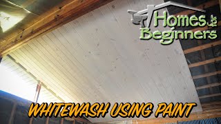 How to do an Imitation Whitewash on Pine Using Paint [upl. by Iaoh]