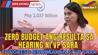 🔥VP SARA UMATRAS SA CONGRESS HEARING PARA IPAG LABAN ANG BUDGET PARA SA 2025 [upl. by Lauber]