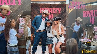 Chris Brown amp Nia Guzman Throw A RodeoThemed BDay Party For Daughter Royalty [upl. by Neirad]