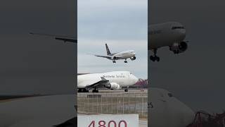 UPS 767300 freighter arriving at SDF airport shorts [upl. by Acimaj]