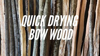 Quick Drying Bow Wood How to Make a Bow Without Years of Waiting [upl. by Todhunter497]