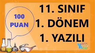 11 SINIF  KİMYA  1 DÖNEM  1 YAZILI ÇALIŞMASI [upl. by Coheman]