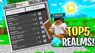 TOP 5 Realms SMP To Join Realm Code  Minecraft PE Windows 10 Xbox PS4 119 2022 [upl. by Yelsnia472]