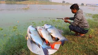 Fishing Video  The traditional boys fishing talent is extraordinary and wonderful  Hook trap [upl. by Kennet18]