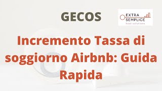 Incremento Tassa Airbnb Guida Rapida [upl. by Elocaj]