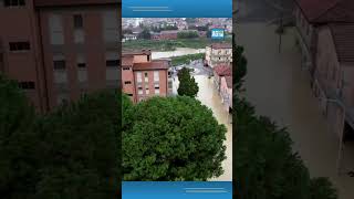 Alluvione EmiliaRomagna Faenza sottacqua le immagini dal drone [upl. by Tupler]